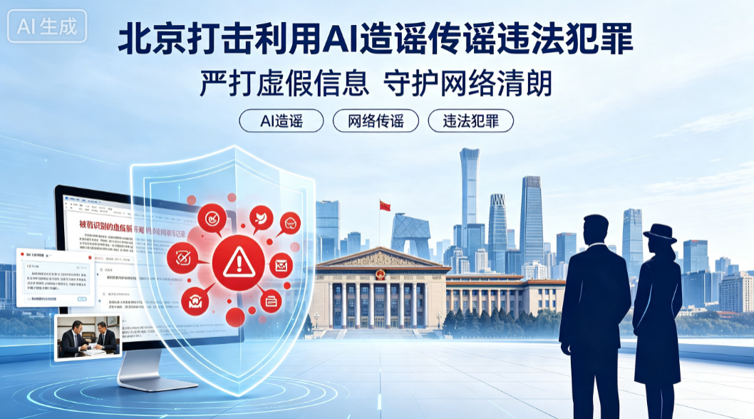 北京打击利用AI造谣传谣违法犯罪
