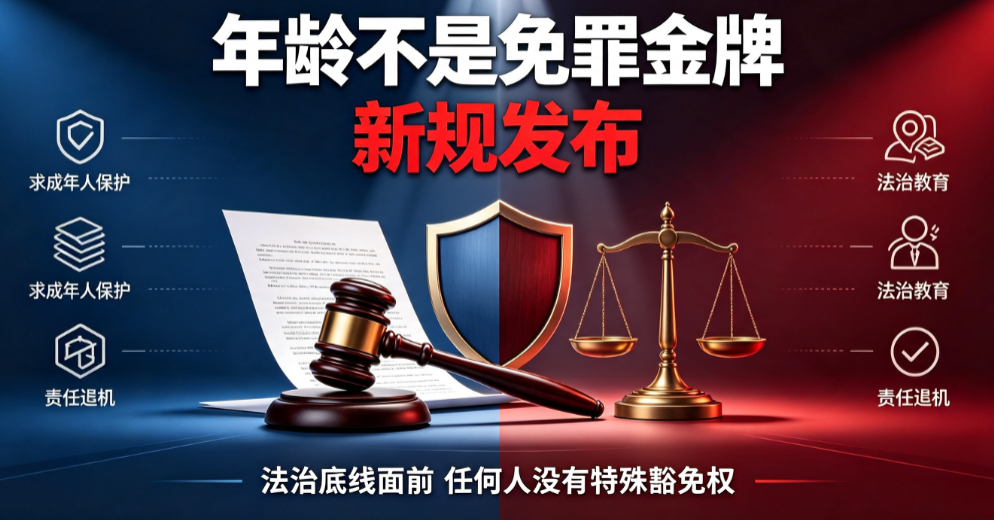 &ldquo;年龄不是免罪金牌&rdquo;！新规发布