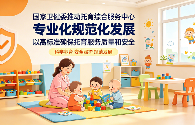 国家卫健委推动托育综合服务中心专业化规范化发展 以高标准确保托育服务质量和安全